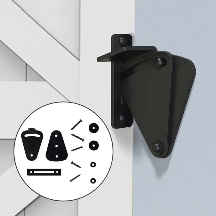 Description Picture 5 of item1set New Sliding Barn Door Lock stainless steel Pocket Door Garage and Shed Wood Gates Latch hasp safe door hardware Accessories