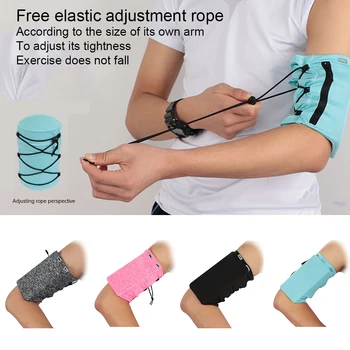 

Sports Running Mobile Phone Portable Zipper Yoga Elastic Fitness Armband Universal Outdoor Gym Arm Bag Reflective Design