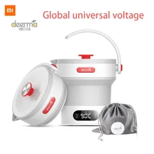 Xiaomi Mijia Deerma 0.6L складной портативный чайник для воды ручной Электрический колба для воды горшок авто защита от пауэрта проводной чайник