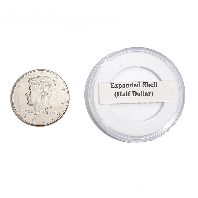 1pc Expanded Shell (head, Half Dollar) Magic Tricks Coin Appear/Vanish Magia Magician Accessory Close Up Illusions Props Gimmick anderson jon olias of sunhillow 2 disc expanded