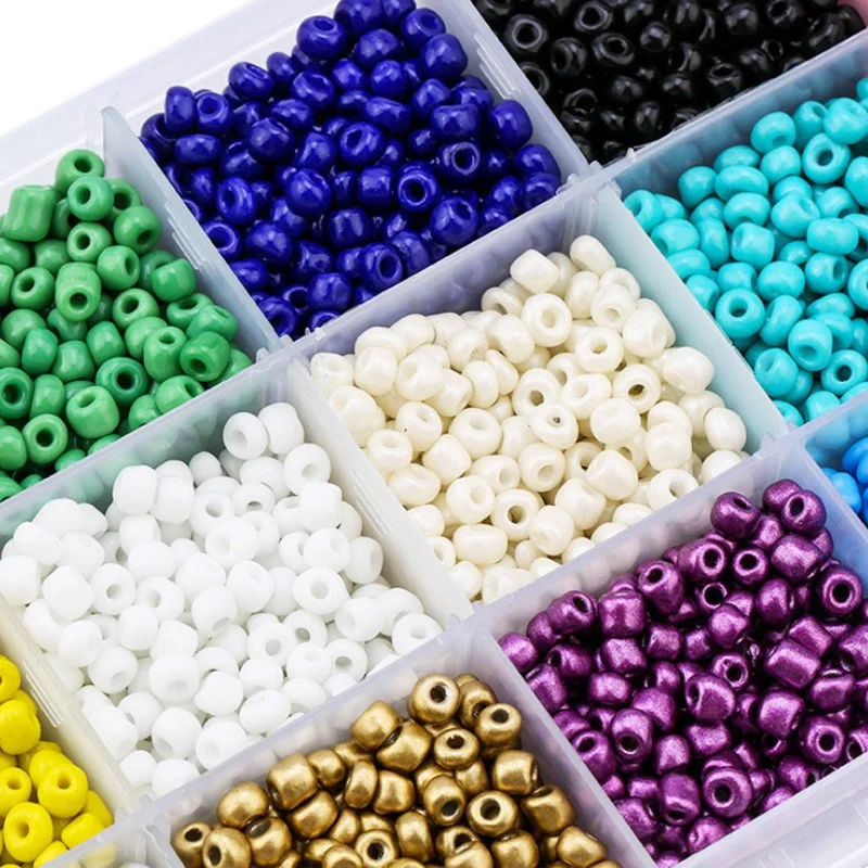 6000pcs Beads For Jewelry Making 4mm Boxed Diy Beads Bracelet Glass crystal beads for jewelry making