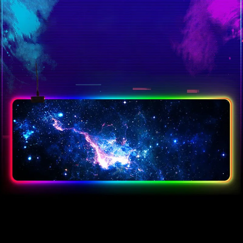 RGB LED Backlight Gaming Mouse Pad Extra Long Extended Computer Keyboard Mousepad Keyboard Mouse Gaming Mat 1 RGB LED Backlight Gaming Mouse Pad Extra Long Extended Computer Keyboard Mousepad Keyboard Mouse Gaming Mat 3
