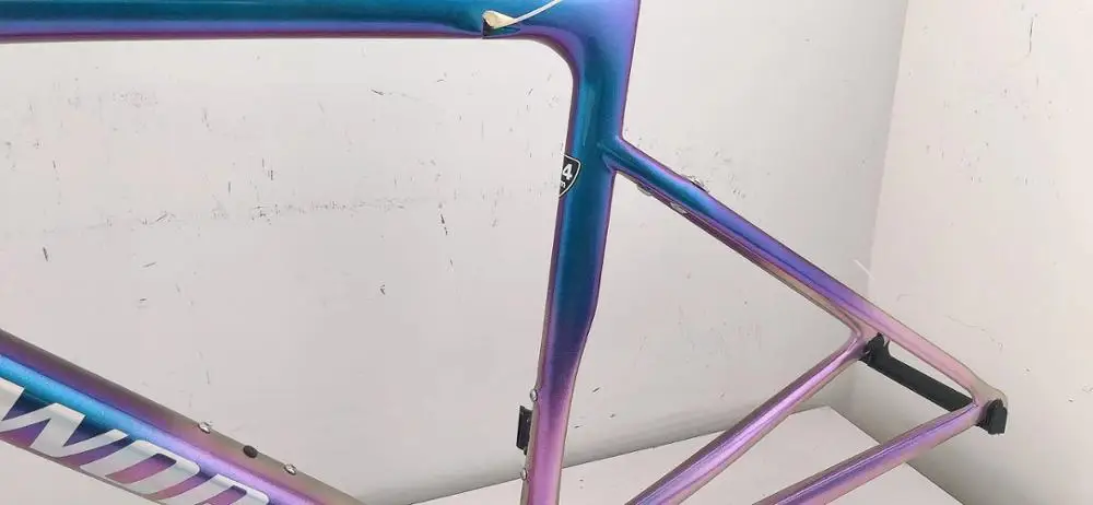 blue and purple bike