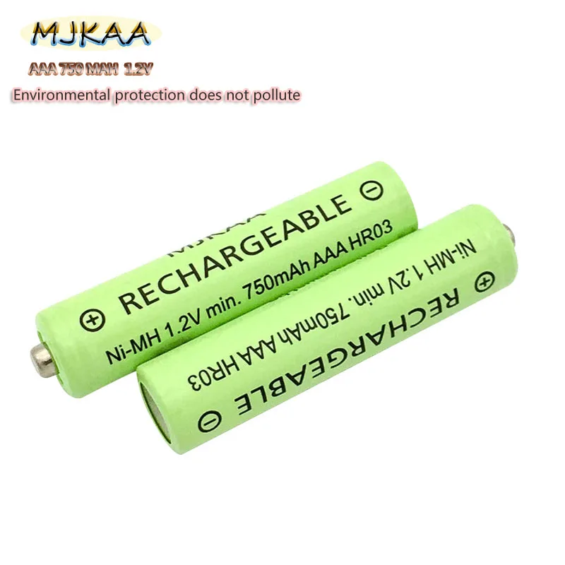 20 шт/MJKAA Ni-Mh AAa 750 Mah аккумулятор высокой мощности 1,2 V aaa аккумуляторная батарея
