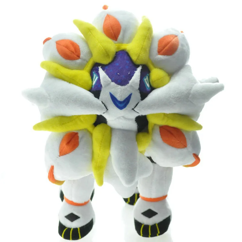 Solgaleo куклы животных, 25 см мультфильм плюшевые игрушки, высокое качество Мягкий PP Хлопок Дети День рождения Рождественский подарок для детей - Цвет: Черный