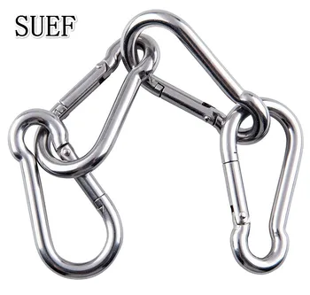 

2019 HOT NEW Hammock Carabiners and hooks,Spring Clip Spring hook with nut,carbine hook, carabiner for outdoor Camping @1
