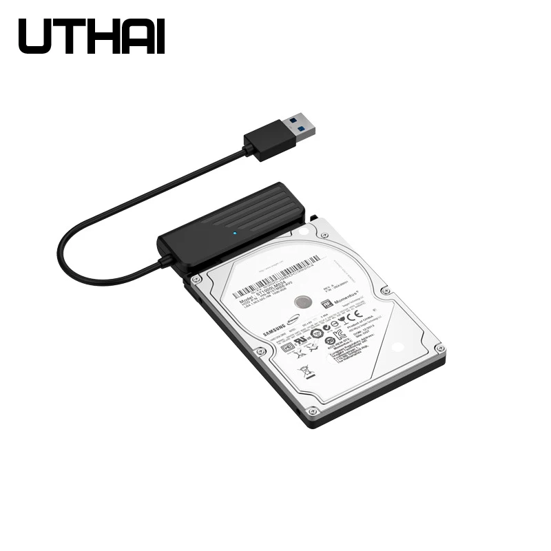 UTHAI T35 HDD Adapter HD External USB 3.0/Type-C to SATA3 Converter Cable 2.5" SATA HDD SSD 5Gbps JMS578 Chip hard drive adapter ssd adapter