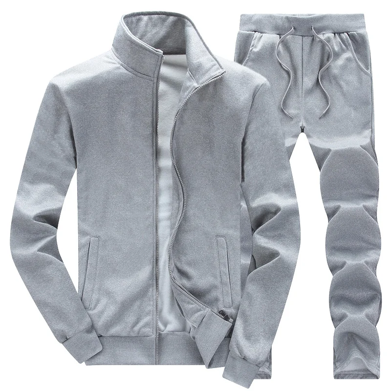 Модные мужские комплекты из 2 предметов мужские толстовки куртка + джоггеры Новый Повседневный Спортивный костюм с буквенным принтом