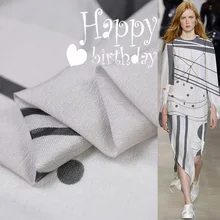 100 см* 135 см тонкий шелк тутового шелкопряда жоржет, шифон геометрический лоскутный мягкий