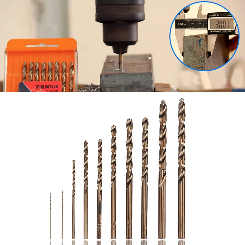 Кобальтовые шарикоподшипники специальное сверло прочные Серебристые