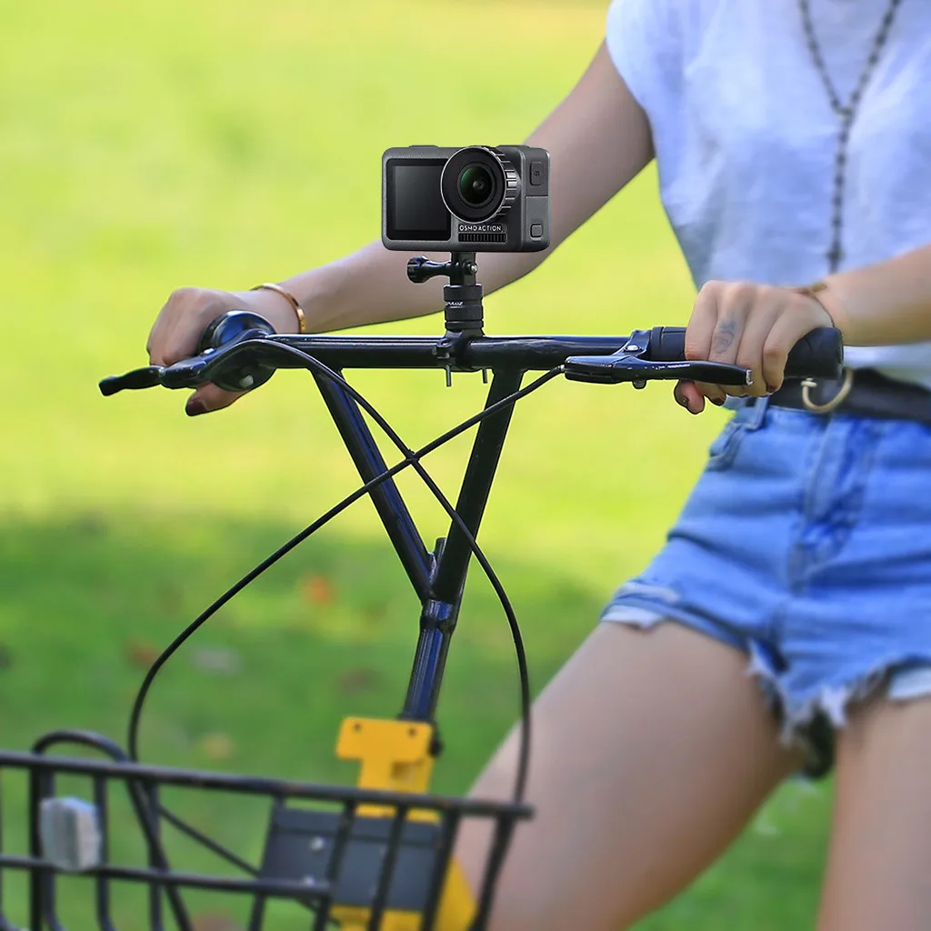 Bicycle Mount Bike Handlebar Seatpost Tripod Holder Clamp For DJI OSMO Action Camera Adapter Bracket Accessory