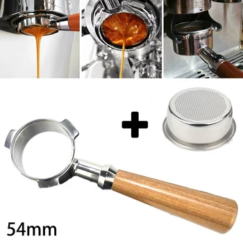 

54mm Coffee Portafilter With Filter Basket Replacement Coffee Filter For Breville/870 878 880 Coffee Accessories