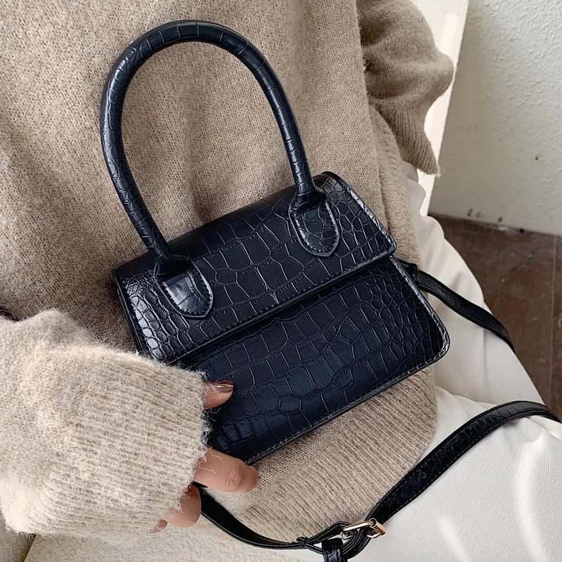 

Best MINI Stone Pattern PU Leather Crossbody Bags For Women 2020 Shoulder Messenger Bag Female Vintage Handbags And Purses