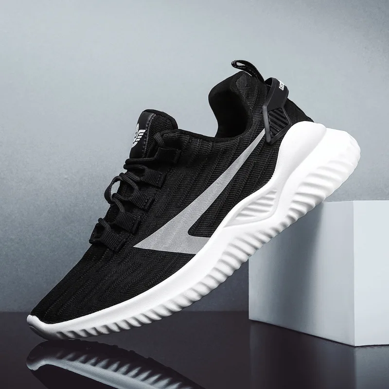 

MEN'S SHOES Athletic Shoes Men's Versatile Summer Breathable New Style Students Mesh Running Shoes Men's Fly Woven Casual Shoe T