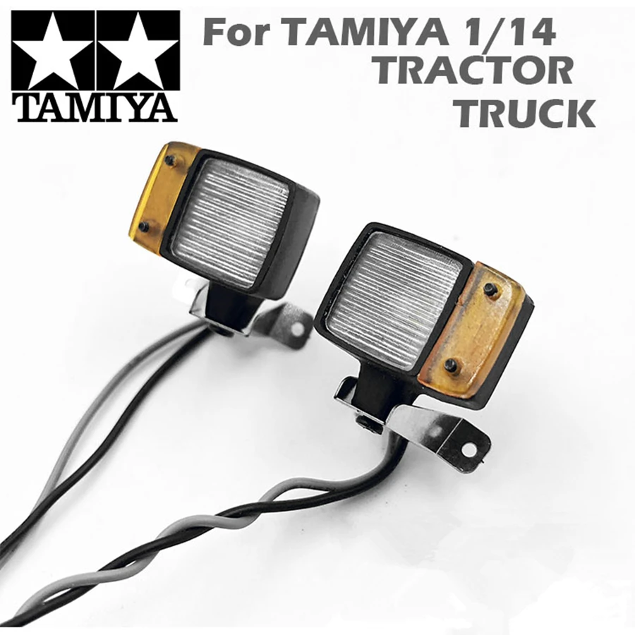 Кузова передние рабочие фары для 1:14 весы Tamiya scaana Трактор трейлер Benzz Arocs 3348