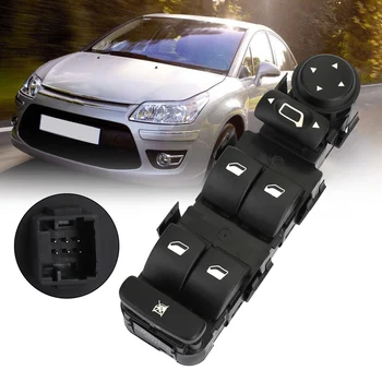 

Areyourshop Window Switch Control Driver Side 5 Door For Citroen C4 2004 2005 2006 2007 2008 2009 2010 9651464477 Car Auto Parts