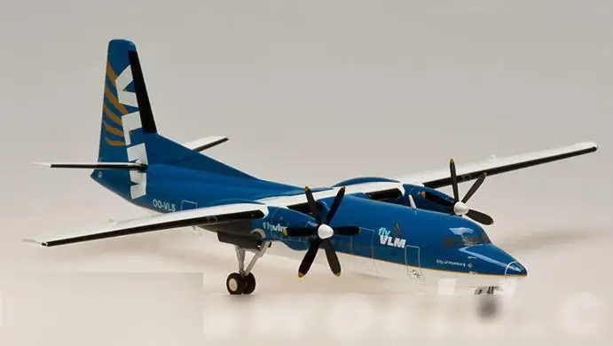 Herpa Wings Belgium VLM Airways Fokker-F50 OO-VLS 1/200 литая под давлением модель самолета