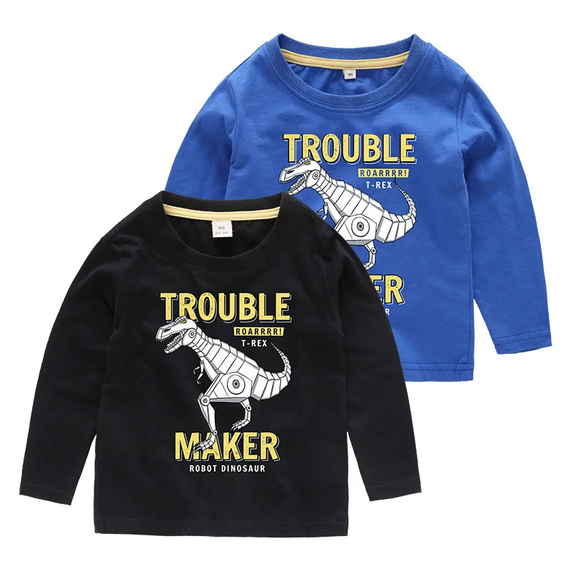 

BOY'S Autumn Clothing CHILDREN'S Clothes Korean-style Childrenswear Autumn Babies' Long Sleeve T-shirt Baby Base Shirt a Generat