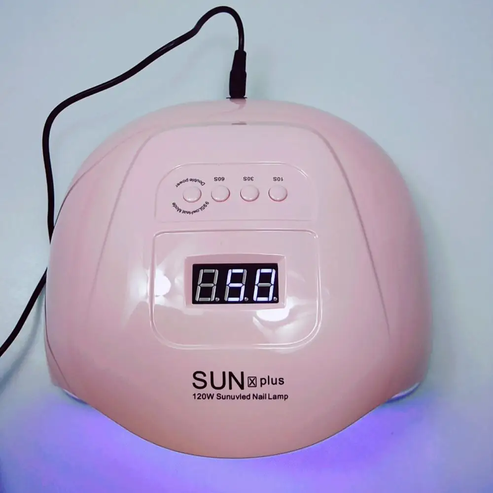 SUNX Plus 120W УФ светодиодные лампы для ногтей 120 Вт Сушилка для ногтей солнце 5 т светильник для ногтей все для маникюра Гель-лак лампа сушка для гель-лака с автоматическим распознаванием - Цвет: SUNX Plus 120W