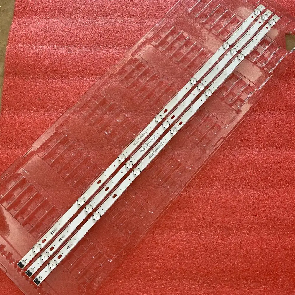 

3 PCS 7LED LED backlight strip for LG 43LJ594 43LJ624V 43LJ634V 43LJ614V 43LJ610V 43LJ61_FHD_S L LC43490063A 43LJ5150 43LH515V