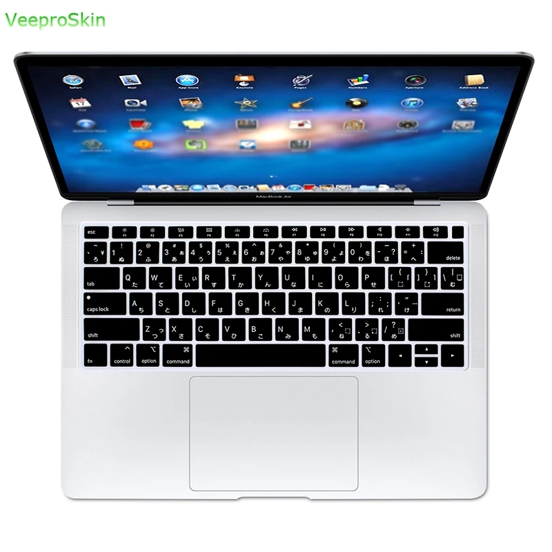Арабский Испанский Русский французский алфавит для Macbook Air 1" A1932 с сенсорным Id силиконовый чехол для клавиатуры протектор