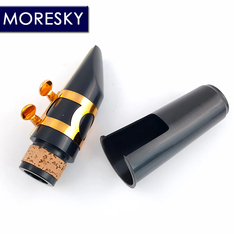 Clarinet woodwind instrument MORESKY Bb Clarinet Lacquer Gold 17 Keys Sib Klarnet Black Clarinete E111