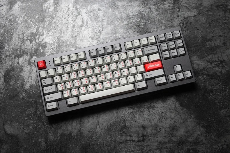 Kpreofficial 139 греческий корень язык надпись вишневый профиль краситель Sub Keycap PBT для