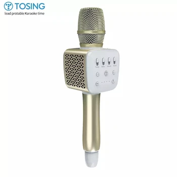

TOSING V2R high quality Beautifully karoke wireless bluetooth transmitter speaker bass echo mobile microphone professional mic