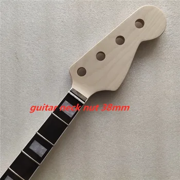 

Unfinished Maple 20 frets bass guitar neck part 4 string rosewood fingerboard 34 inch nut 38mm