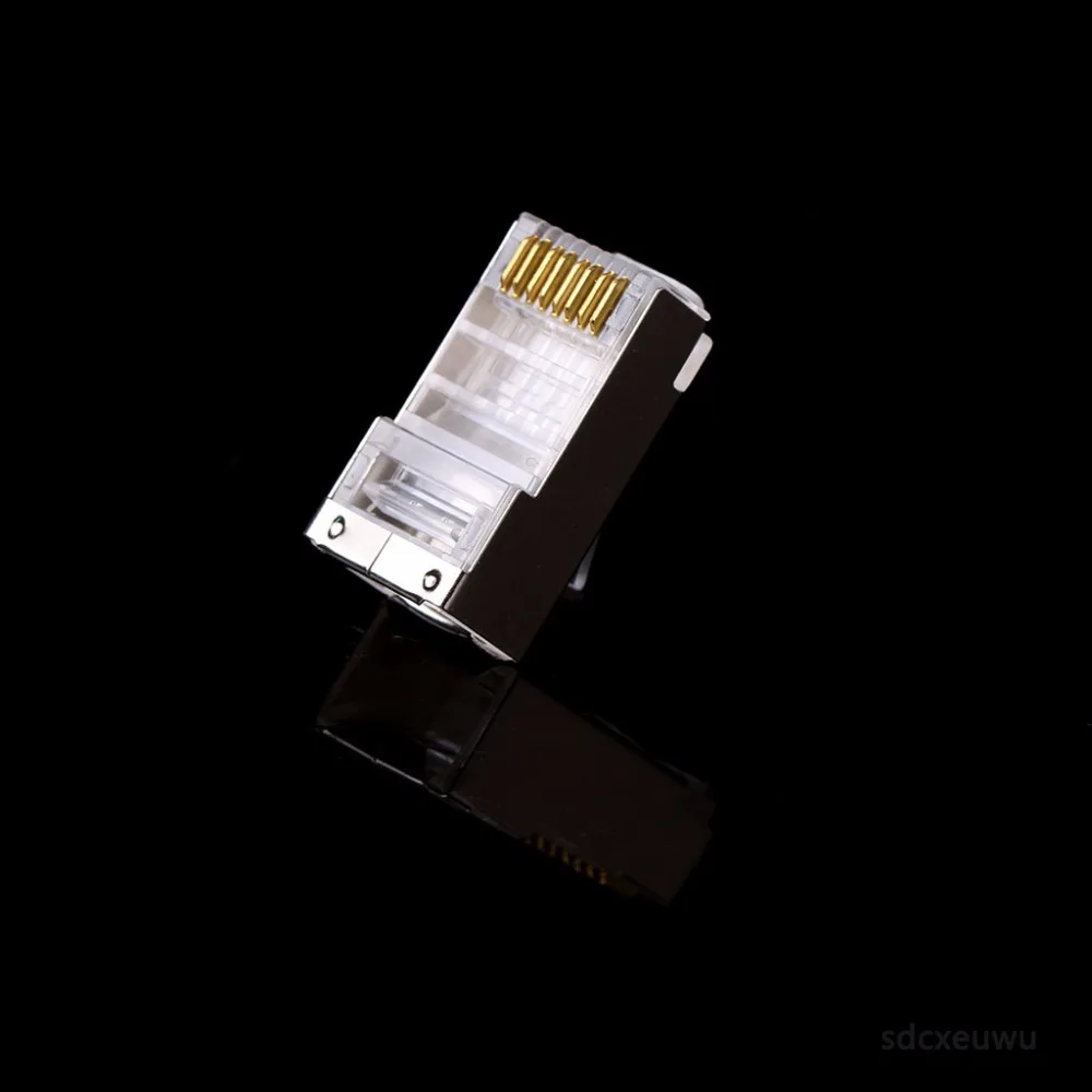 10 шт. RJ45 сетевой разъем CAT6 Модульные вилки экранированная версия с загрузочной