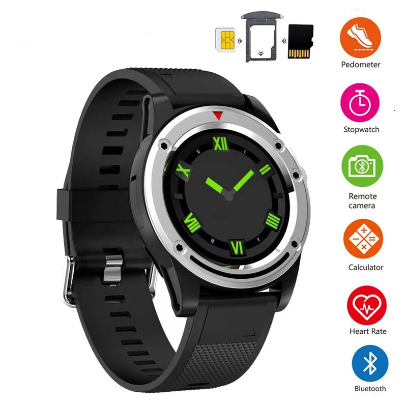 

R18 Smart Watch Bluetooth Sports Watch with Camera/SIM/TF Card Slot sedentary reminder Activity Men Smartwatch For Android phone