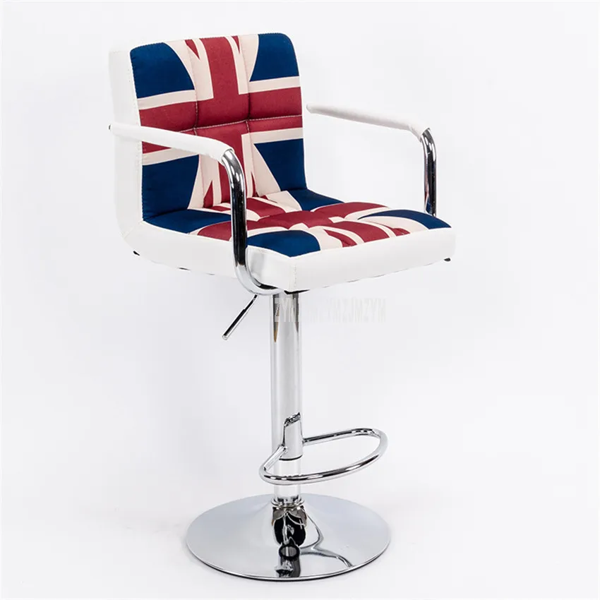 Европейский стиль подъемный вращающийся барный стул вращающийся регулируемый по высоте pu кожаный высокий/Низкий барный стул на стойке с высокой спинкой