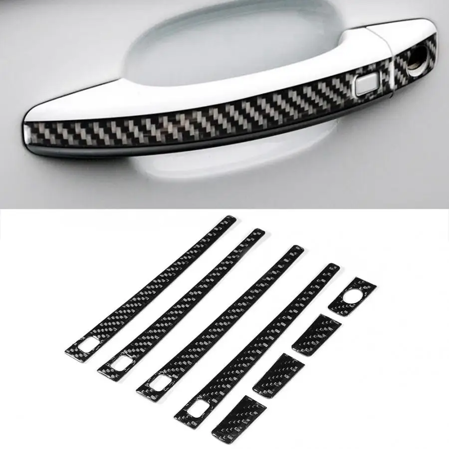 

Stylish Door Handle Cover Trim Carbon Fiber Sticker Fits for Audi A4 A5 2009 2010 2011 2012 2013 2014 2015 2016