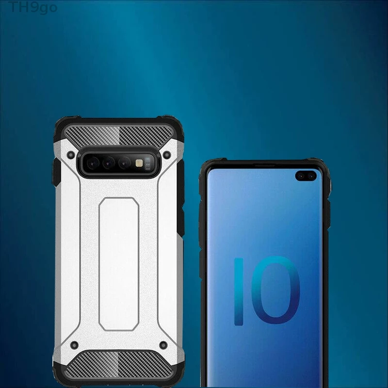 2in1 Case For Samsung S6 S7 S8 S9 S10 S10e Hybrid Rugged Armor Cover Galaxy Edge S5 Neo Plus M20 M10 DYee |