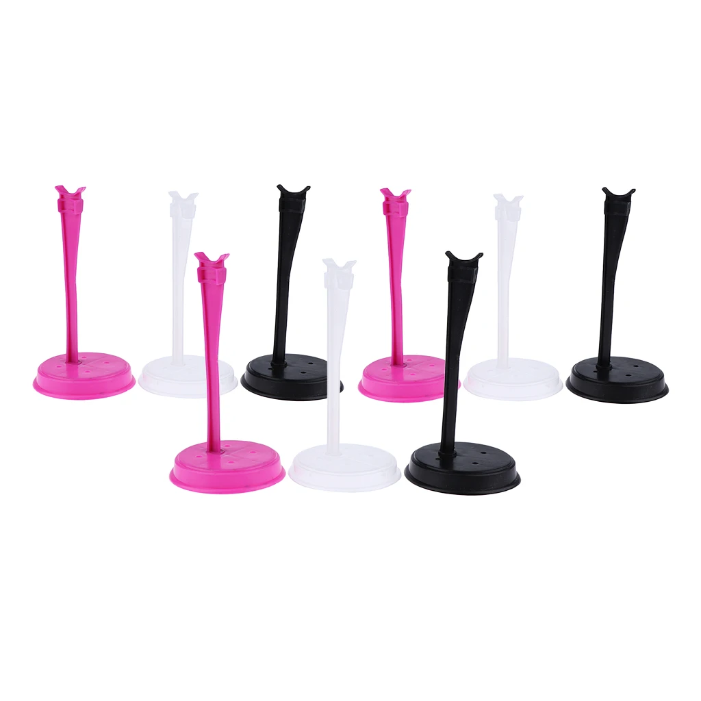 9 Pieces Clothing Display Stand Model Figurine Support Frame Prop Up Rod For Blythe Dolls Mixed Color