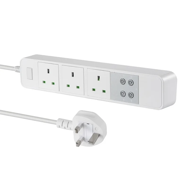 

Smart Power Strip WiFi Power Bar UK Type 5ft Extension Cord Compatible with Alexa,Google Home and IFTTT, Surge Protector