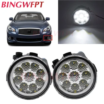 

2pcs/lot Car Fog Lamp Assembly LED Fog Lights 90mm For Infiniti G25 2.5L V6 2011-2012 For Infiniti M56 2011-2013 Halogen lamps