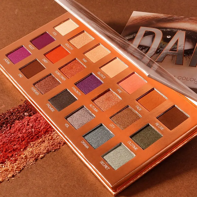 21-color Shimmer матовая палитра теней для век Блеск длительные тени для век косметический макияж