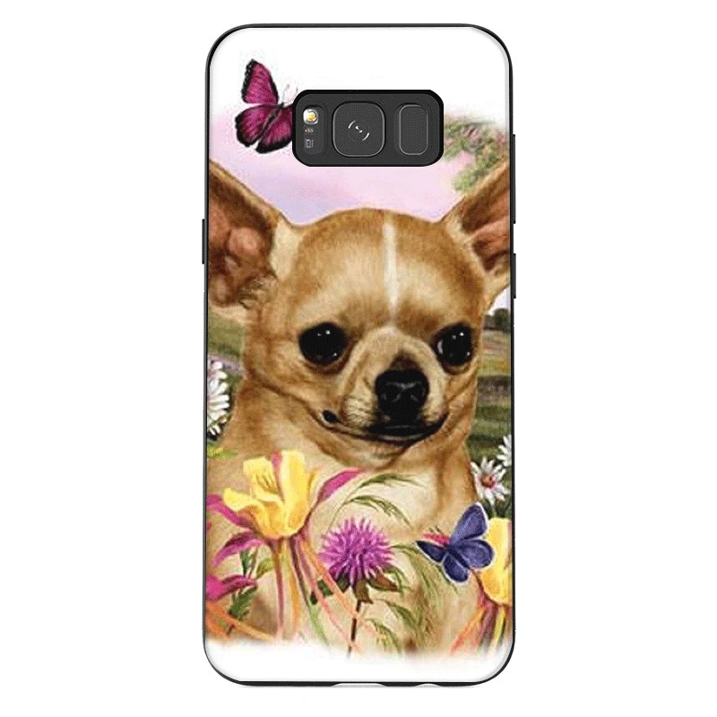 B7 Чехол для телефона для samsung J6 A70 A60 A50 A40 A30 A20 A10 A9 A8 A7 6 A5 A3 чехол с надписью "Я люблю мою собака породы Чихуахуа Мопс Обложка с рисунком в виде ракушки - Цвет: B7