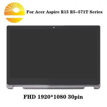 

15.6" FHD Digitizer Glass LED Display Panel Assembly for Acer Aspire R15 R5-571 R5-571T R5-571TG with Bezel No digitizer Board