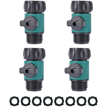 

Shut Off Valve,Water Hose Turn Off Valve Garden Hose Connector Set with Rubber Gaskets(12PCS)