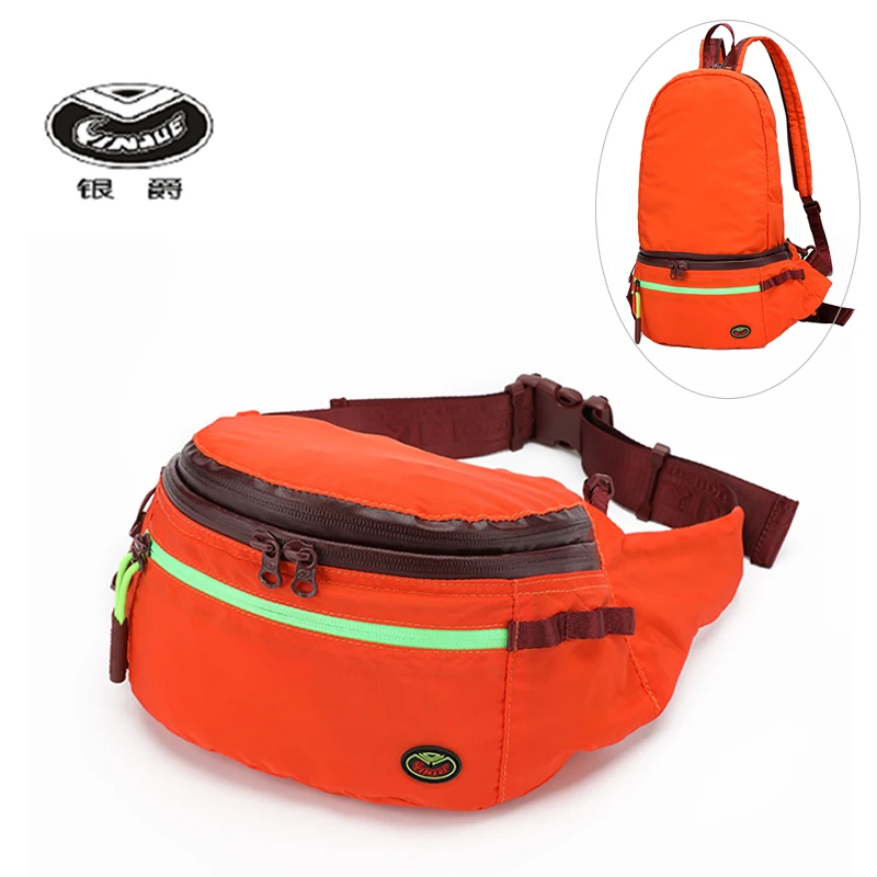 

Yinjue waist bag Backpack Casual Sport multi-function travel Ultra light nylon outdoor men women's Chest pack Riding bags 0001#