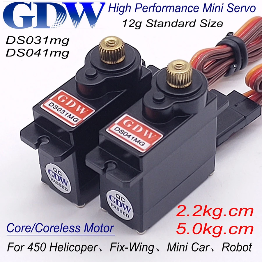 Servo High Speed Voltage Servo Gdw Ds041mg Helicopter 450 Gdw