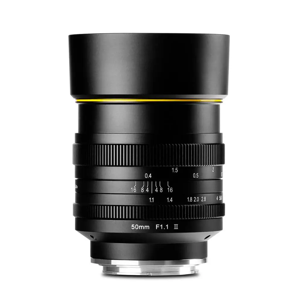 Kamlan 50mm f1.1II APS-C Large Aperture Manual Focus Lens for CanonEOS-M Sony E Fuji X M43 Mount Mirrorless Cameras 5