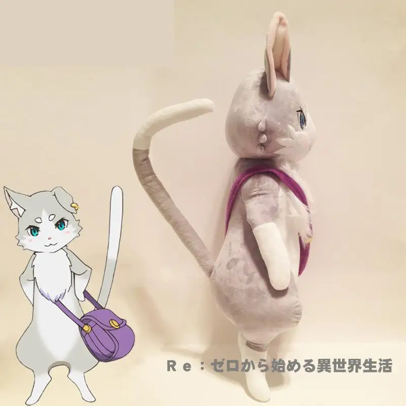 25 52 см Re Zero kara Hajimeru Isekai Seikatsu Natsuki Subaru A Different World Puck Rem Emilia Cat с сумкой аниме плюшевая