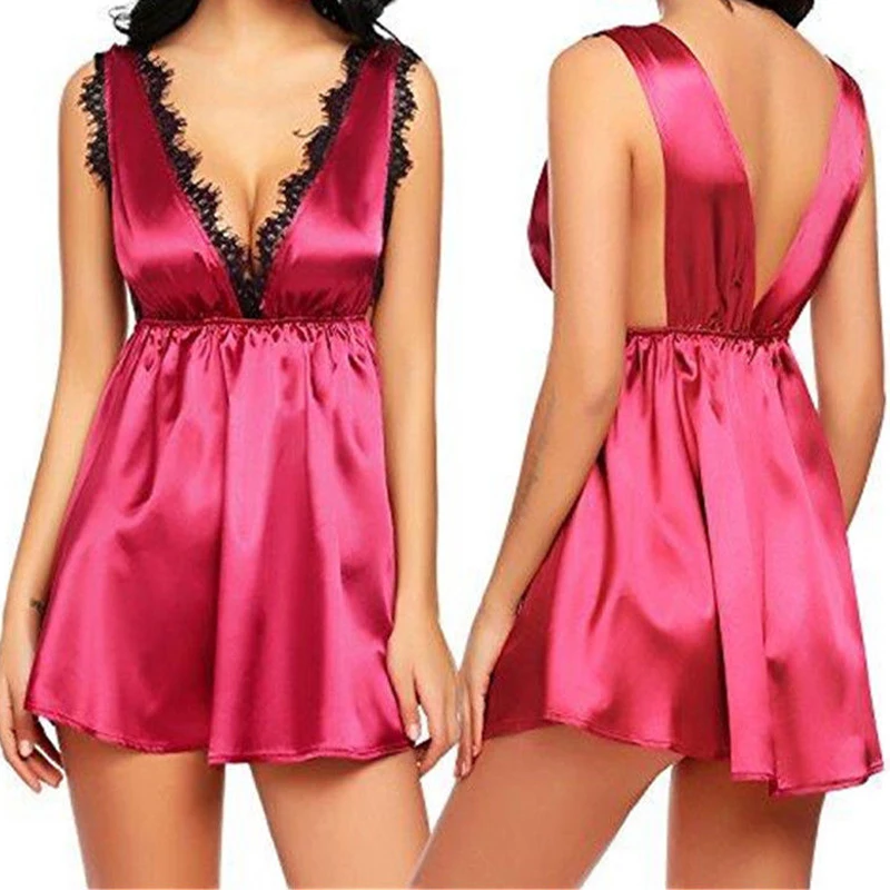 Ночная сорочка Сексуальная ночнушка с v-образным вырезом кружевные ночные сорочки ночнушки домашнее платье ночная рубашка для женщин сорочка женская ночная