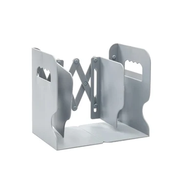 

Adjustable Bookend Book Holder Retractable Book Stand Multi Compartments with Pen Holder Desktop Organizer Home Office T