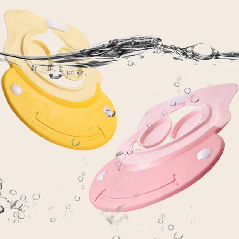 1Pcs Adjustable Baby Shower Hat Toddler Kids Shampoo Bathing Cap Wash Hair Shield Direct Visor Caps for Care Lovely