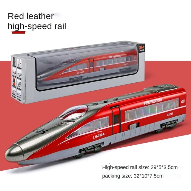 Children's High-speed Railway Harmony Fuxing Train Track Toy Inertia Simulation Motor Car Model Sound Light Music Boy