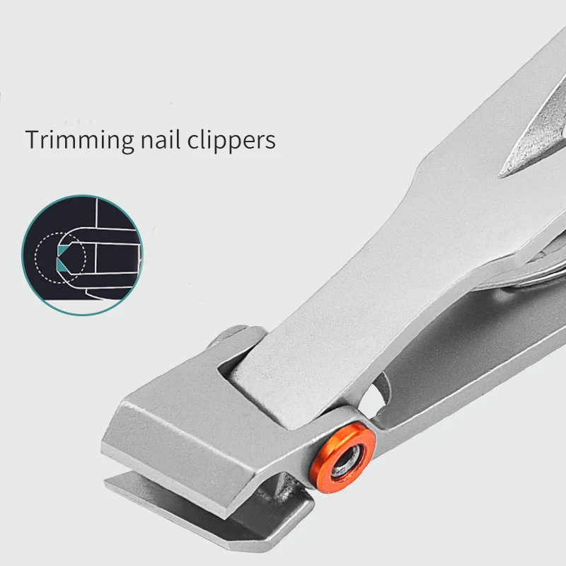 Professional Nail Clippers Stainless Steel Wide Jaw Opening Manicure Fingernail Cutter Thick Hard Ingrown Toenail Scissors tools
